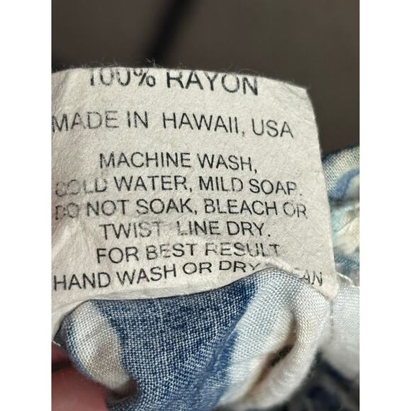 Jams World Hattie Dress Passport Blue Art Print Scoop Neck Tiered Hem Hawaiian - Picture 11 of 12